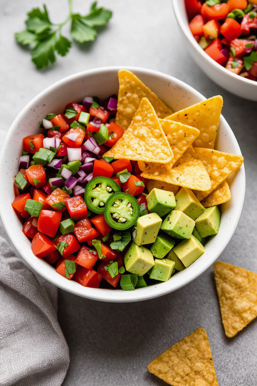 Slow Cooker Salsa Chicken Bowls